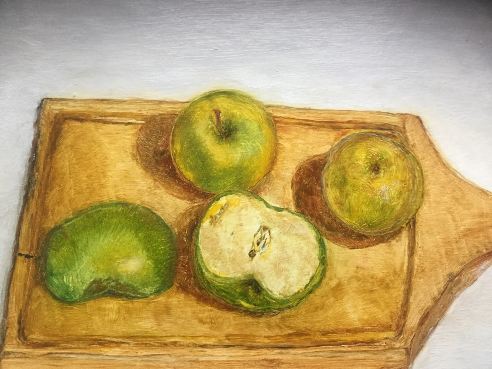 Study with Yellow-Green Apples Painting by Alexey Beregovoy