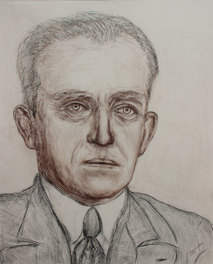 Yuri Alexandrovich Bilibin Drawing by Alexey Beregovoy
