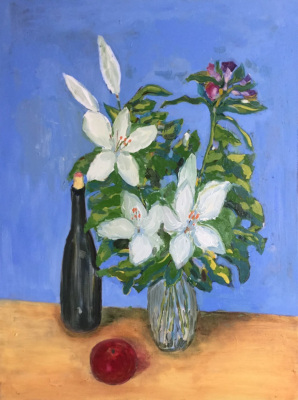 Third Still Life with Lilies Painting by Alexey Beregovoy