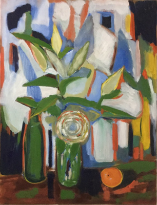 Fourth Still Life with Lilies Painting by Alexey Beregovoy