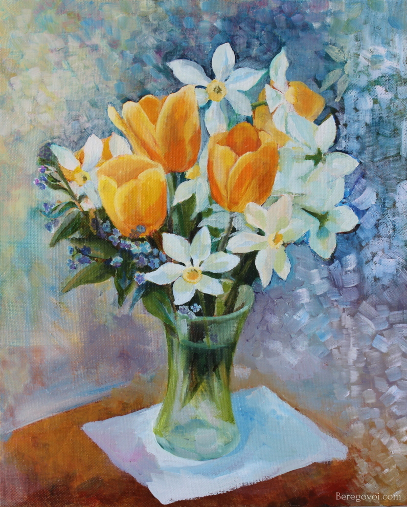 Tulips Painting by Svetlana Beregovaya