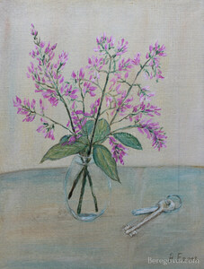 Small Bunch of Flowers and Keys Painting by Alexey Beregovoy